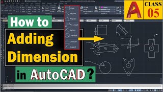 How to Adding Dimension in AutoCAD? Class 5 Urdu / Hindi