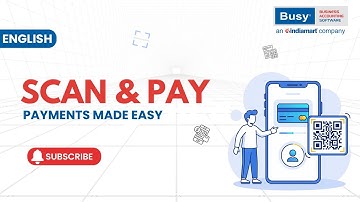 UPI QR Code on Invoice & Ledger in BUSY | Scan & Pay Made Easy | English