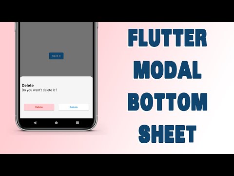 Flutter Tutorial - Flutter Widgets - Modal Bottom Sheet