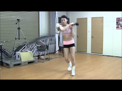Princess 朝里紘乃 ケトルベル トレーニング 薪割り的スイング