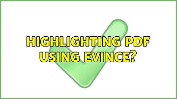 Ubuntu: highlighting pdf using evince?