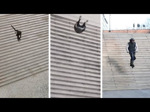 LYON 25 STAIR vs SKATER FREERUNNER SCOOTER 