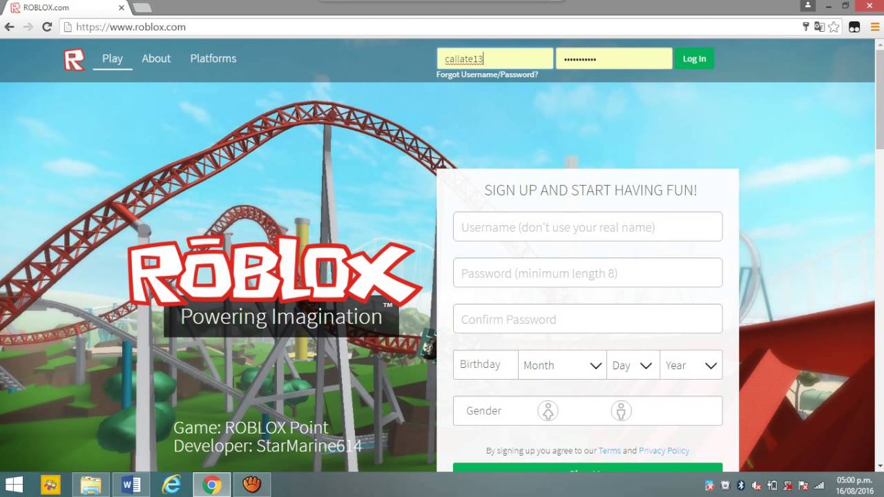 como crear una cuenta en roblox - YouTube