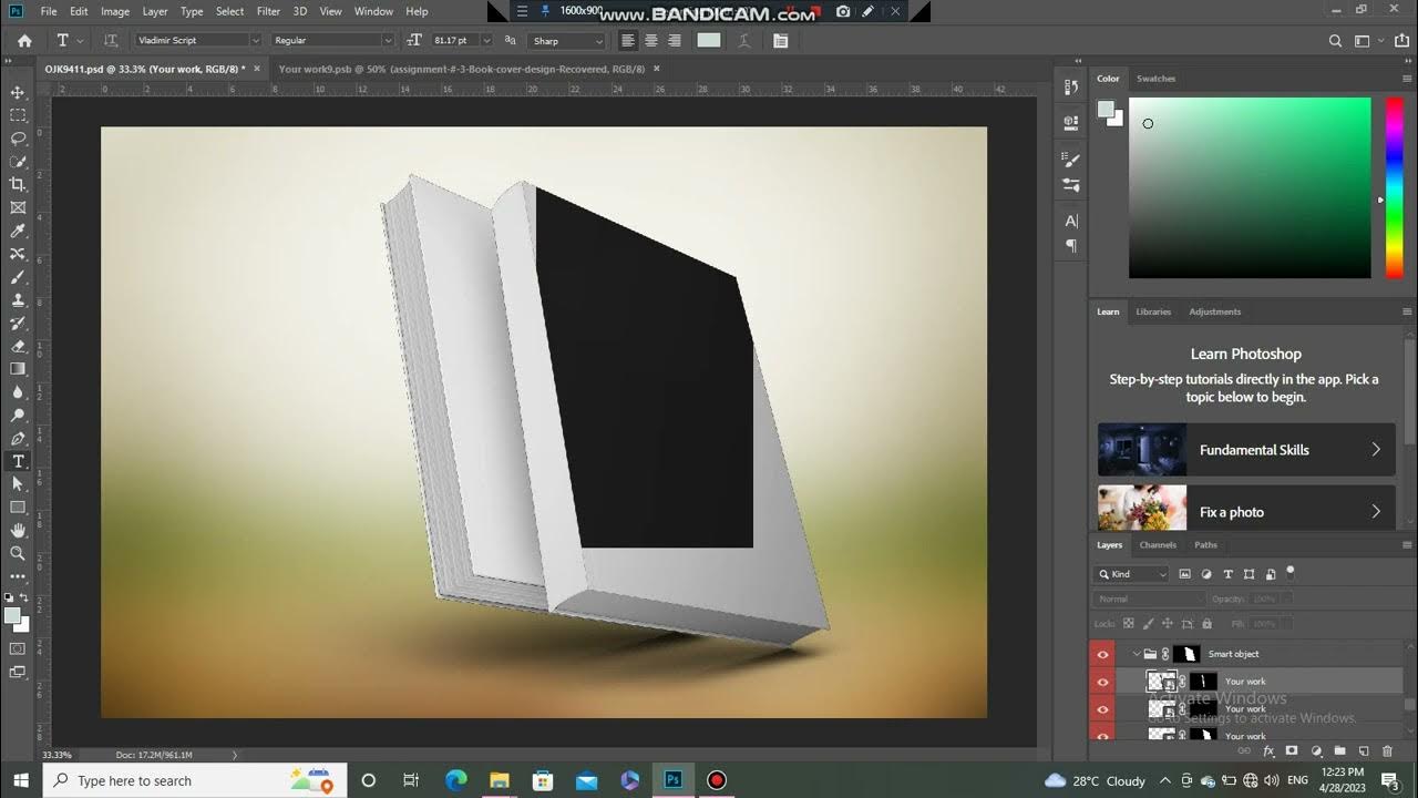 How to add book cover mockup in a easy way. YouTube