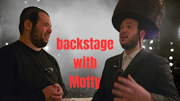 backstage with Motty Ilowitz