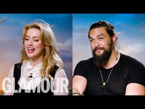 Aquaman's Jason Momoa Is Amber Heard's Cleavage Goals | GLAMOUR UK