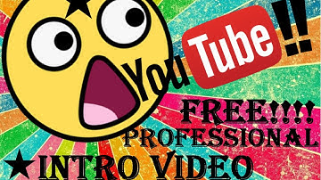 YOUTUBE CHANNEL INTRO VIDEO for FREE!!!!!!  #BLENDER TUTORIAL