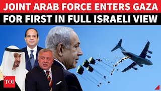 Arab Air Force Enters Gaza For First Time Rare Scenes Over Gaza Idf Jets Watch From Distance