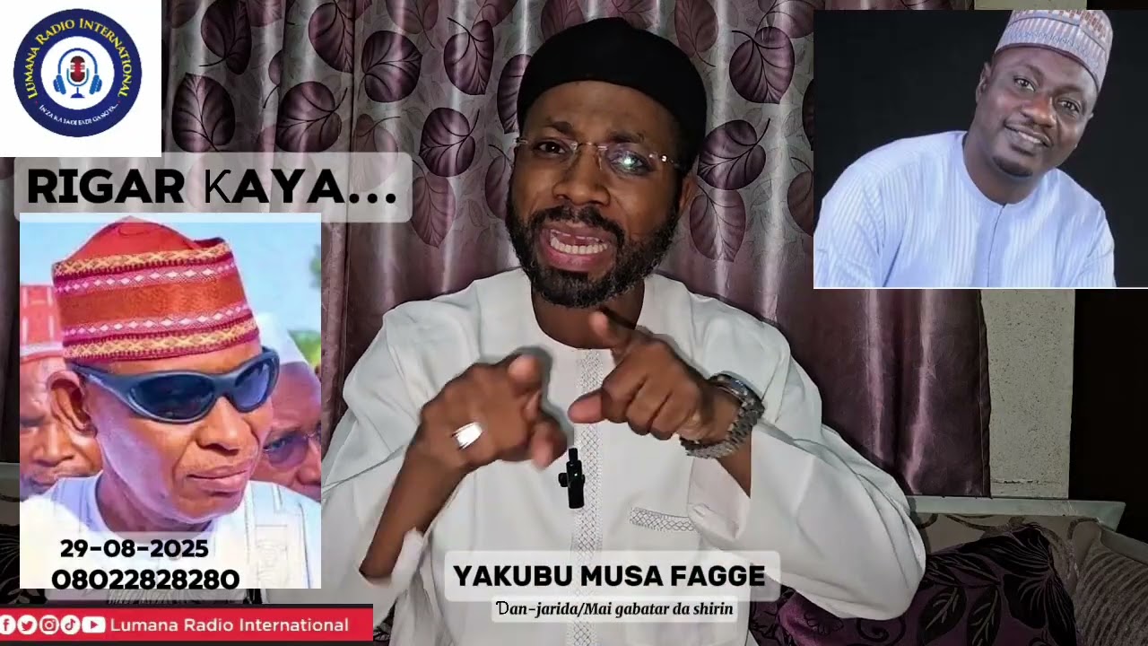 RIGAR KAYA: LALLAI MA GWAMNA ABBA...!  - Yakubu Musa Fagge 