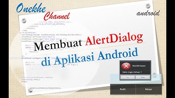 Membuat AlertDialog dan Intent di Elcipse