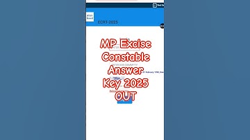 MP Excise Constable Answer Key 2025 OUT || MP Excise Constable Answer Key 2025 Kaise Check Kare