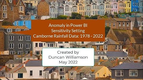 Anomalies in Weather Data using Power BI