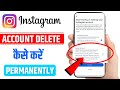 instagram account delete kaise kare permanently|instagram account delete kaise kare|