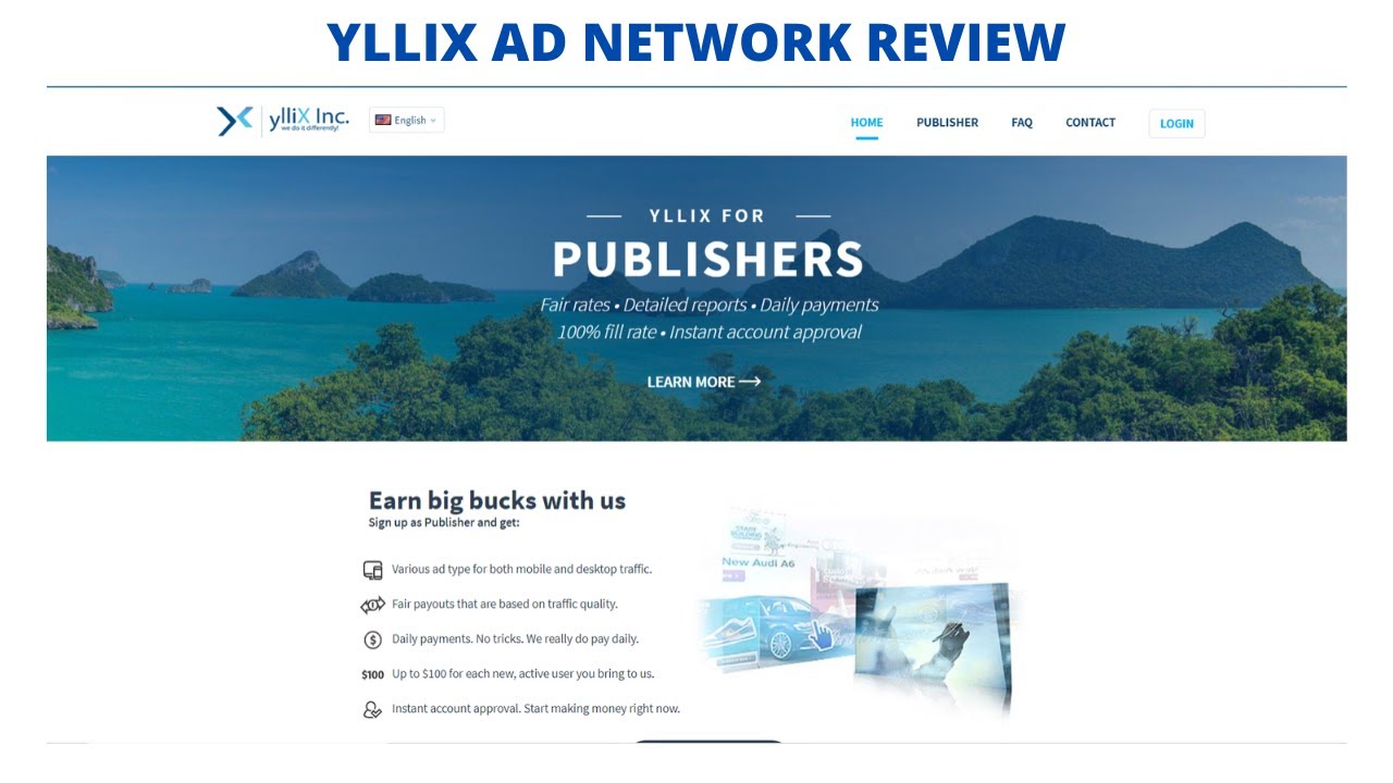 Ylix. Alterna advertisement. CPM, CPC (self-service) CPM, CPC, CPA (managed). The Insider (website). Review network