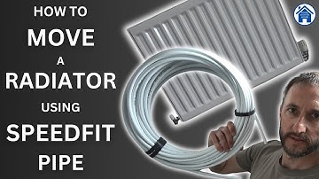 How to MOVE a RADIATOR using PUSHFIT pipe. JG Speedfit plumbing. DIY remove and fit a radiator.