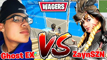 Toxic Controller ZaynSzn vs Ghost Ex in Fortnite 1v1 Wagers for $500! (Insane Skills On Controller)