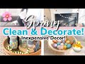 SPRING CLEAN AND DECORATE WITH ME 2022!| AFFORDABLE EASTER DECOR | EASTER HOME TOUR 2022