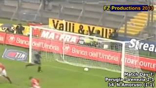 Serie A 1999-2000, day 7 Perugia - Venezia 2-1 (N.Amoruso 1st goal)