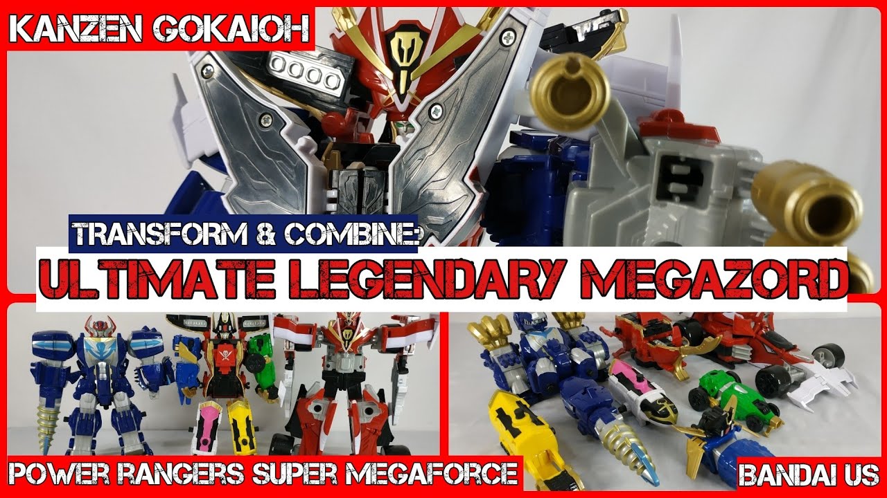 Power Rangers Merge Machine TRANSFORM & COMBINE ULTIMATE LEGENDARY MEGAZORD POWER RANGER SUPER ...