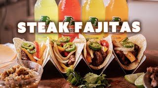 5 MIN Steak Fajitas On The Flattop Grill | Ft. Kosmos Q