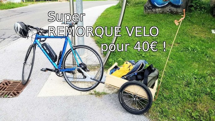 Duramaxx Remorque Velo Cargo, Charette Velo à 2 Roues, Remorque Vélo pour  Bicyclette, Kit de Fixation