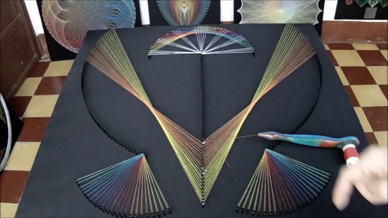 string art QUIMERA DE LUZ por jorge de la tierra