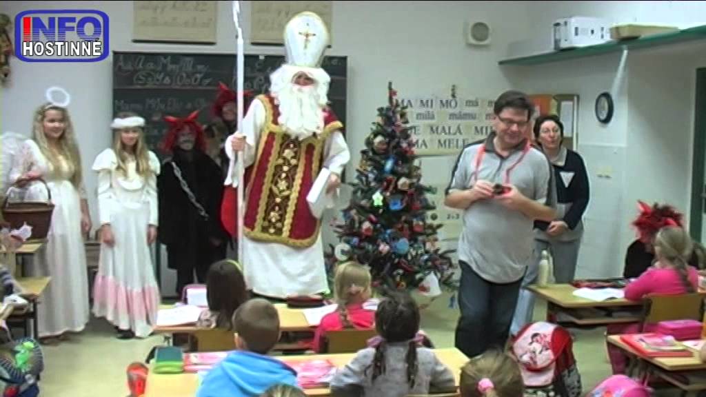 Hostinné - Mikuláš v základní škole