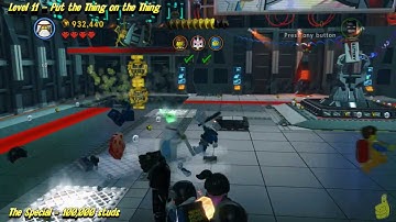 The Lego Movie Videogame: Level 11 Put the Thing on the Thing - STORY Walkthrough - HTG
