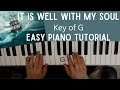 It is Well With My Soul -Horatio Gates Spafford (Key of G)//EASY Piano Tutorial