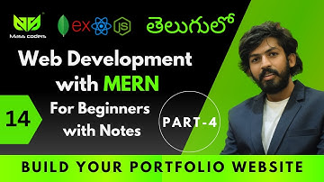 Build your Portfolio Website Part-4 | MassCoders | Dodagatta Nihar