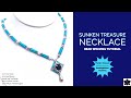 Sunken Treasure 12mm Cushion Crystal and Bugle Bead Necklace Tutorial