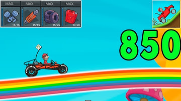 Hill Climb Racing - DUNE BUGGY in RAINBOW - Gameplay Walkthrough Part 850 (Android,iOS)