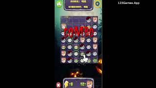 Scary Match 3 Gameplay & Walkthrough | Free at 123Games.App screenshot 4