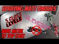 Professional Spray Painting Spraying Matt Clear Coat, Different Levels of Gloss