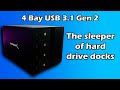 Sabrent DS-SC4B Review - 4 Bay USB 3.2 Hard Drive Dock Reviewed.  The Speed!