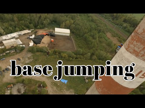 Видео: Base jumping from a pipe