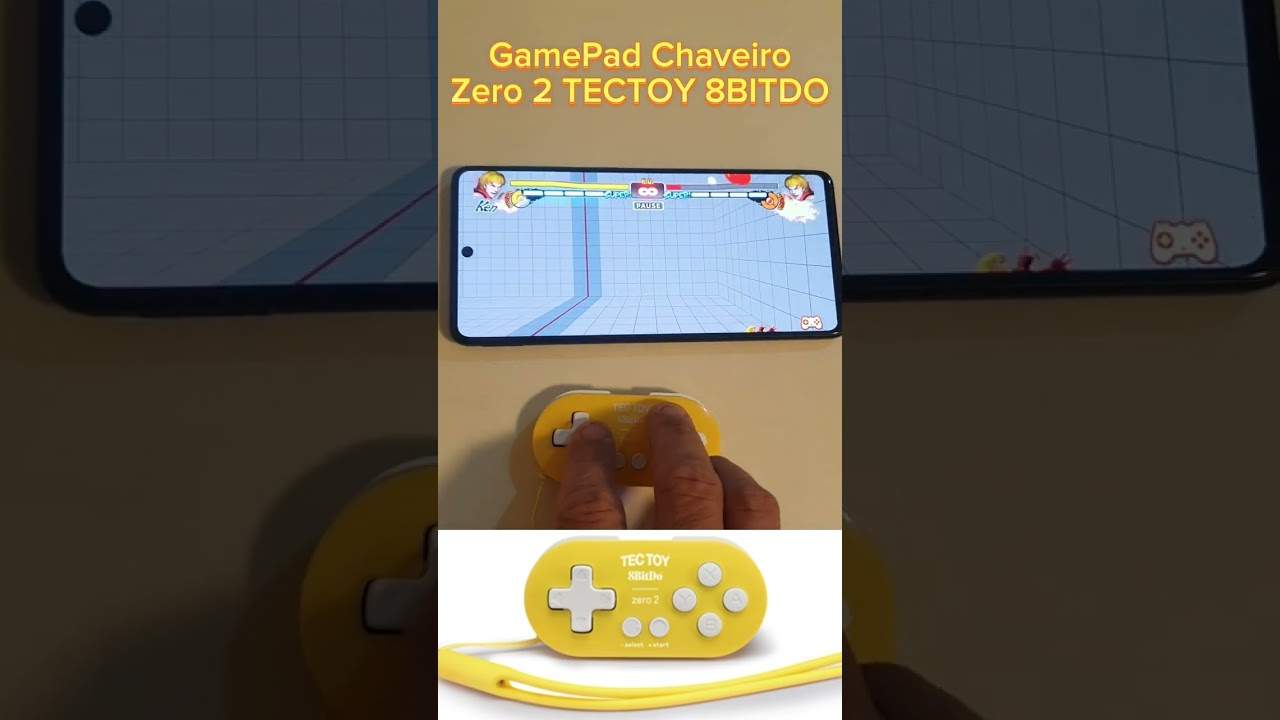 MINI GAMEPAD CHAVEIRO ANDROID - ZERO 2 TECTOY 8BITDO 