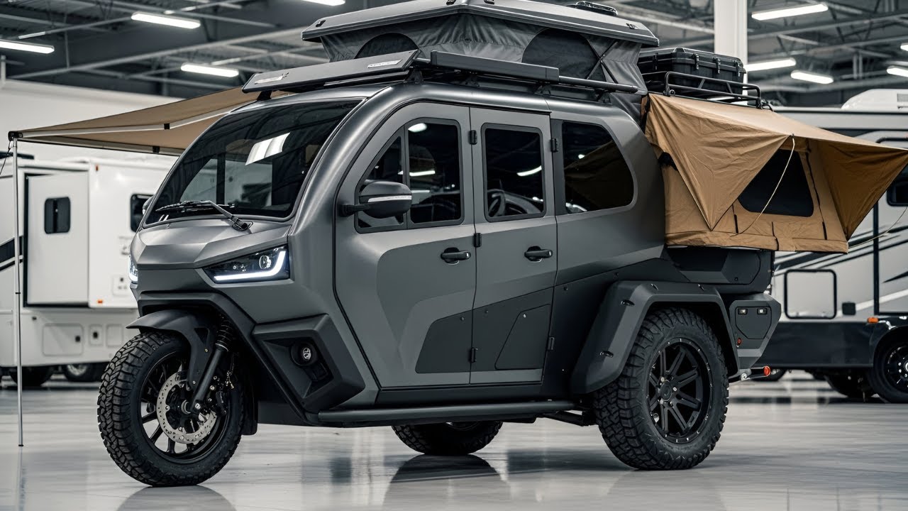😱 World’s Coolest 3-Wheel RV? This Metallic Beast Turns Heads! - YouTube