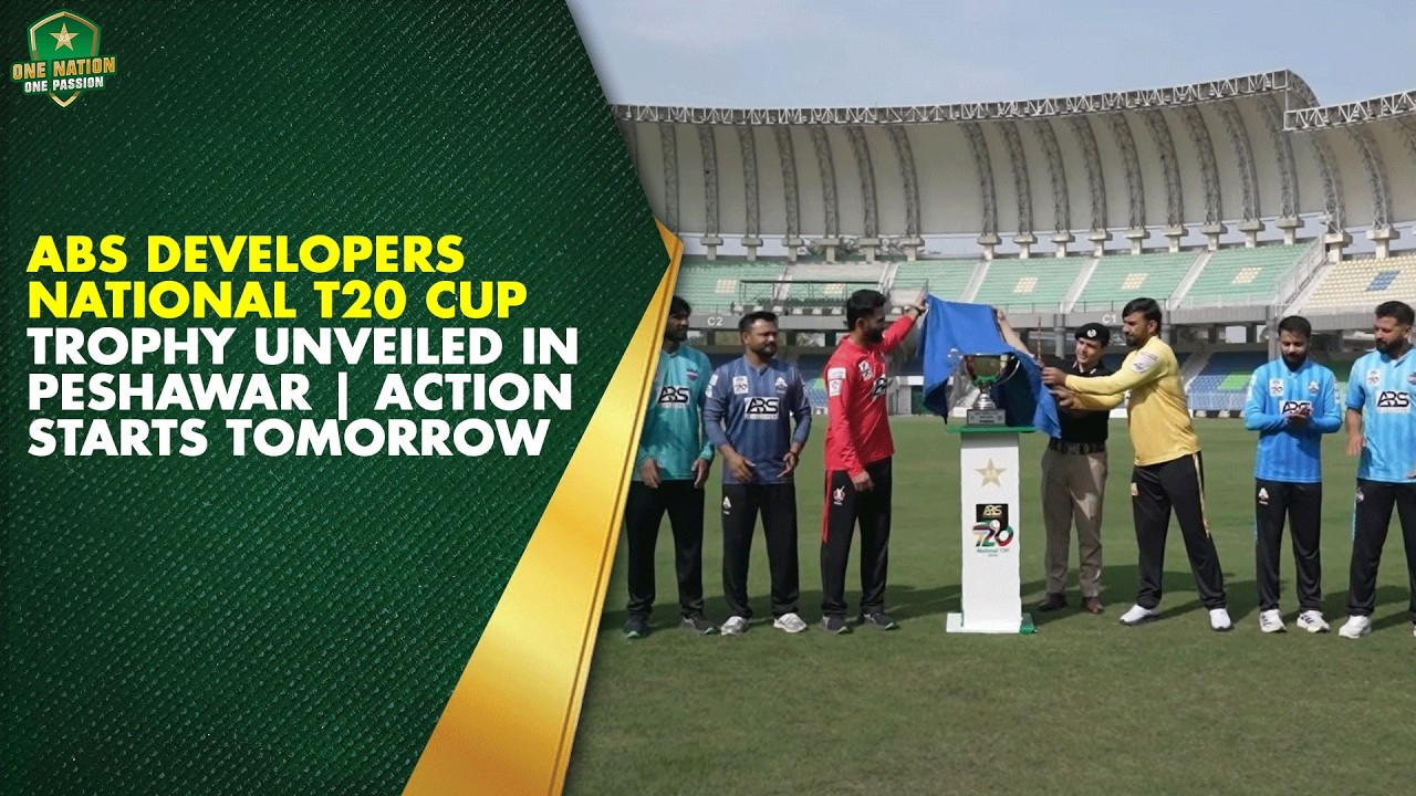 ABS Developers National T20 Cup Trophy Unveiled in Peshawar | Action Starts Tomorrow!