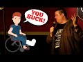 BEST Heckler Video Ever! - Handicapped Heckler in Wheelchair Owned!