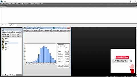 60 seconds of powerful Descriptive statistics using Eviews #Data #pay #management #life #content