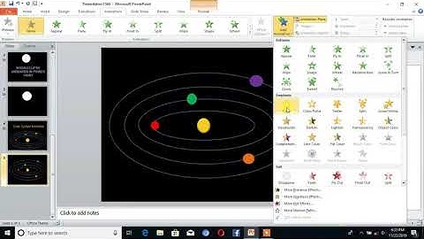 How to make Solar  System Animation Motion Graphics in Power Point : Tutorial Point