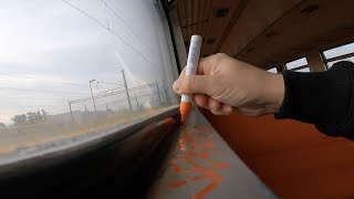 Graffiti review with Wekman Edding 750  755 Chrome and Orange Paint markers