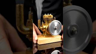 Running a Mini Brass Engine! (Unbelievable Power) 🚂 #automobile #engine #viral