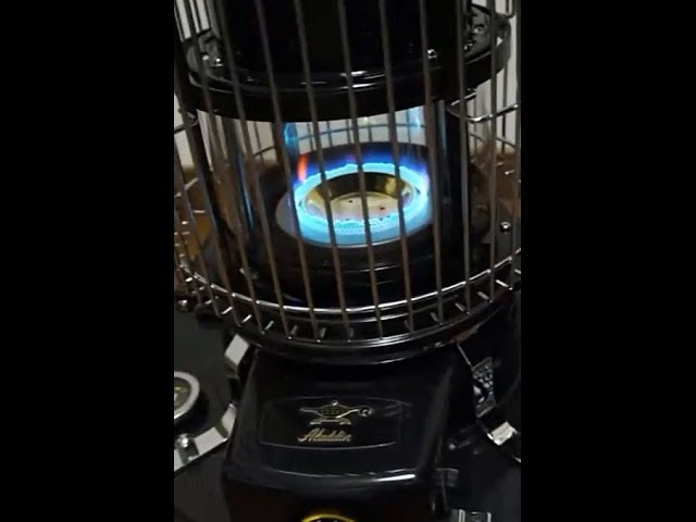 aladdin blue flame kerosene heater series39 - YouTube