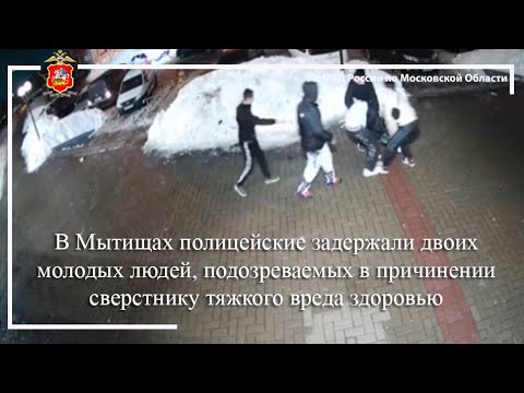 В Мытищах задержали двоих молодых людей, подозреваемых в причинении тяжкого вреда здоровью