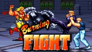 Burning Fight Arcade Playthrough Longplay 2 Players Co op NeoGeo Beat'Em Up SNK Fightcade