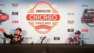 Kyle Larson And Ty Gibbs Discuss Their Battles With Shane van Gisbergen, Track Conditions