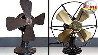 100 Year Old Brass Fan Restoration