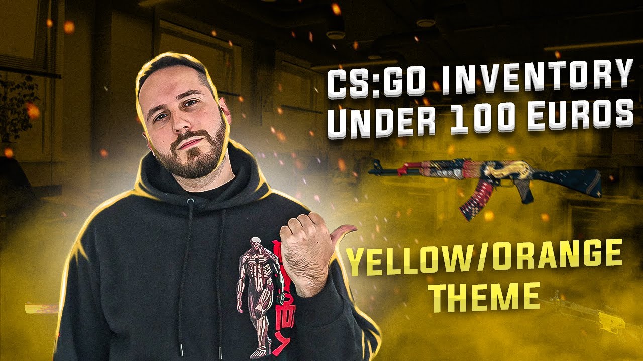 CS GO Yellow/Orange Inventory Under 100 Euros - YouTube